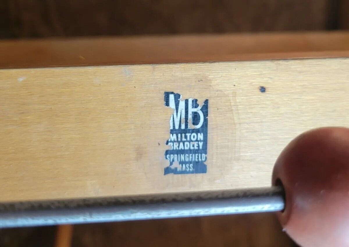 Vintage Milton Bradley Wooden Free Standing Abacus, Tall, Great Condition. RARE!