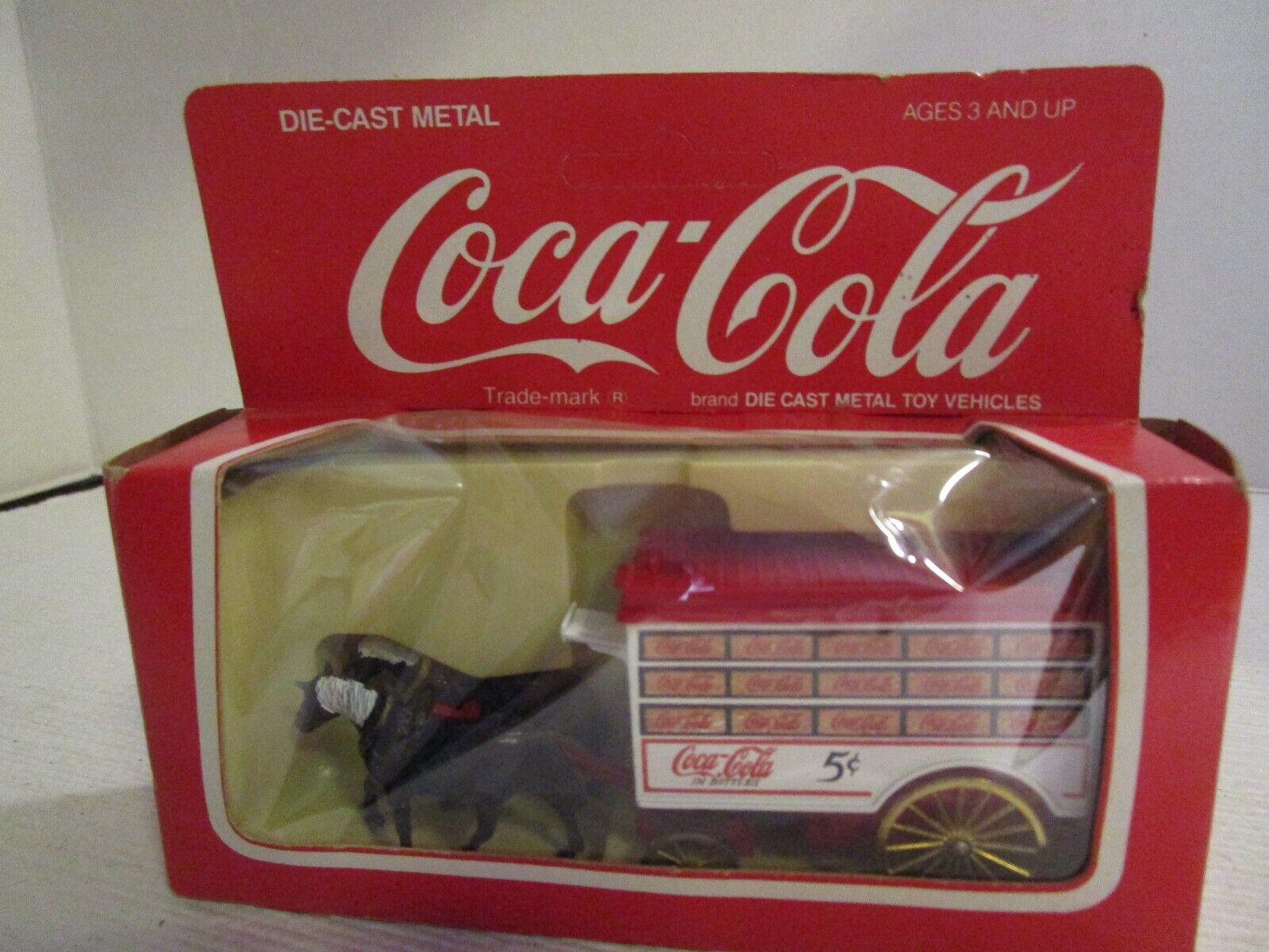 Coca-Cola Die-Cast Metal Horse Drawn Wagon by Hartoy Made in England 1979 NEW