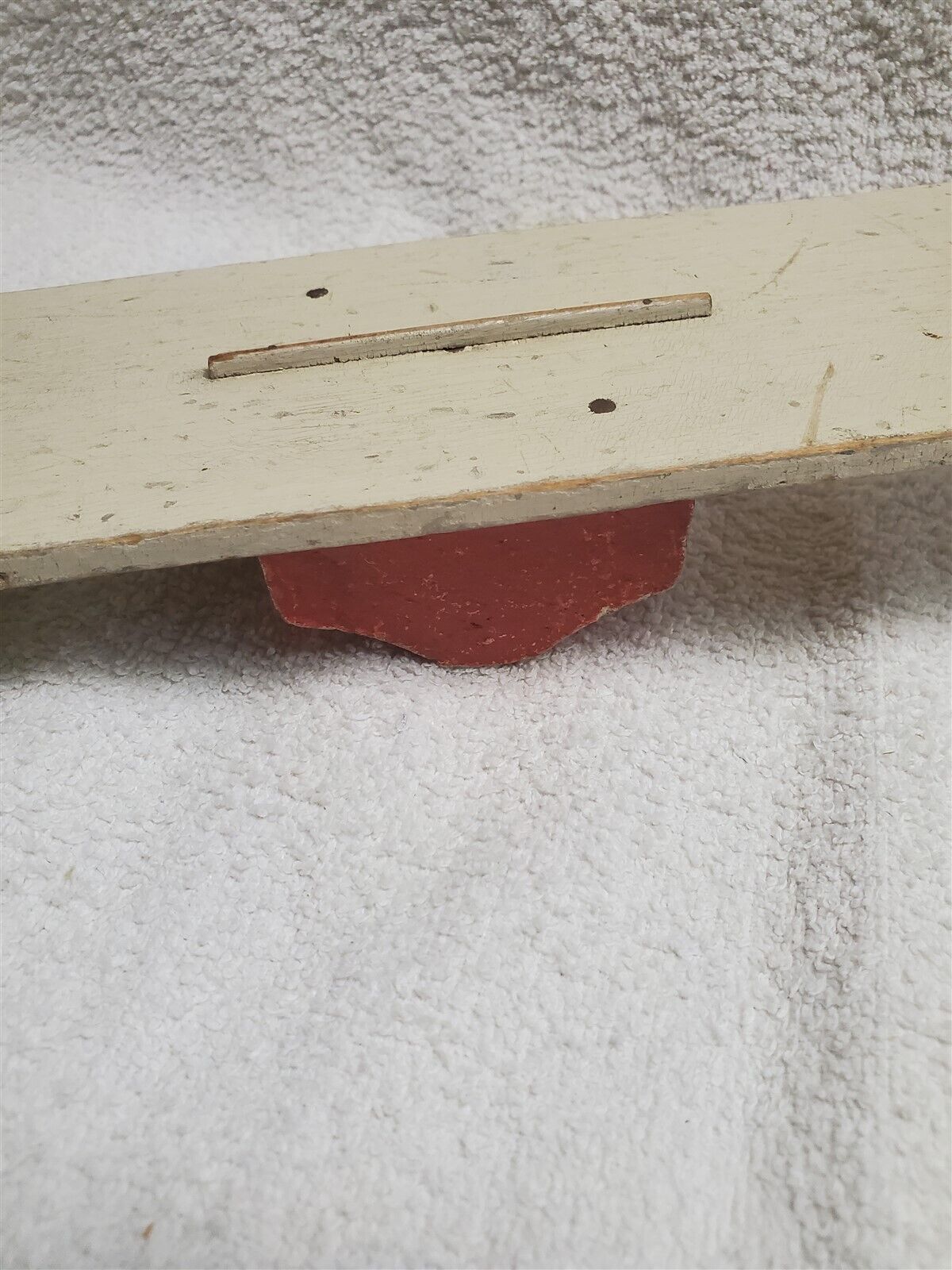 ANTIQUE EARLY 1900s Schoenhut Wood Toy Circus Teeter-Totter See-Saw 21.1"x3.12"