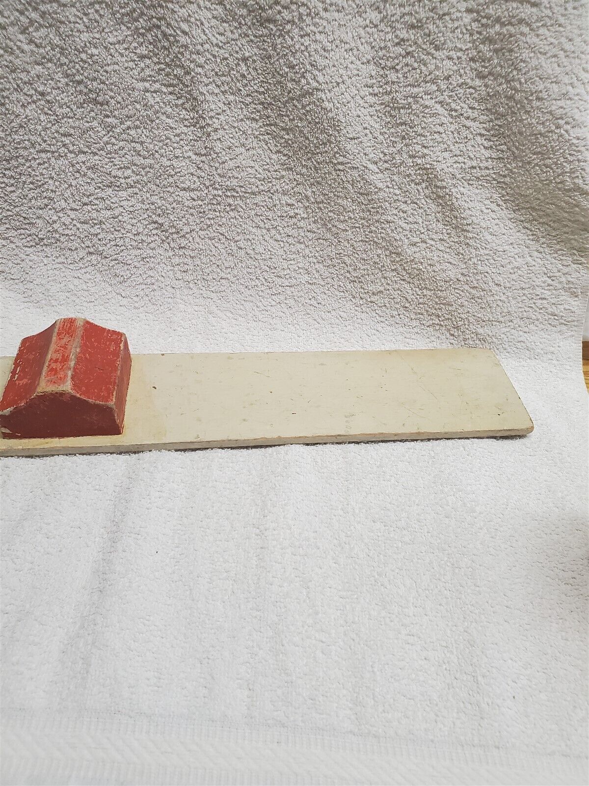 ANTIQUE EARLY 1900s Schoenhut Wood Toy Circus Teeter-Totter See-Saw 21.1"x3.12"