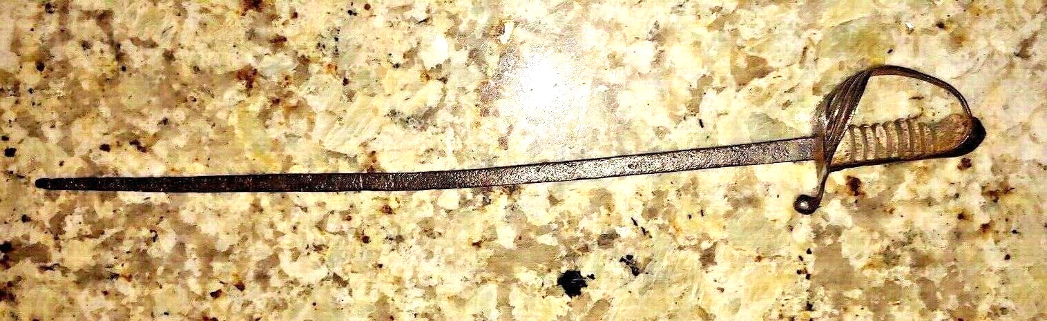 Antique 1850s Continental Presentation Figure Sword 20" long RARE