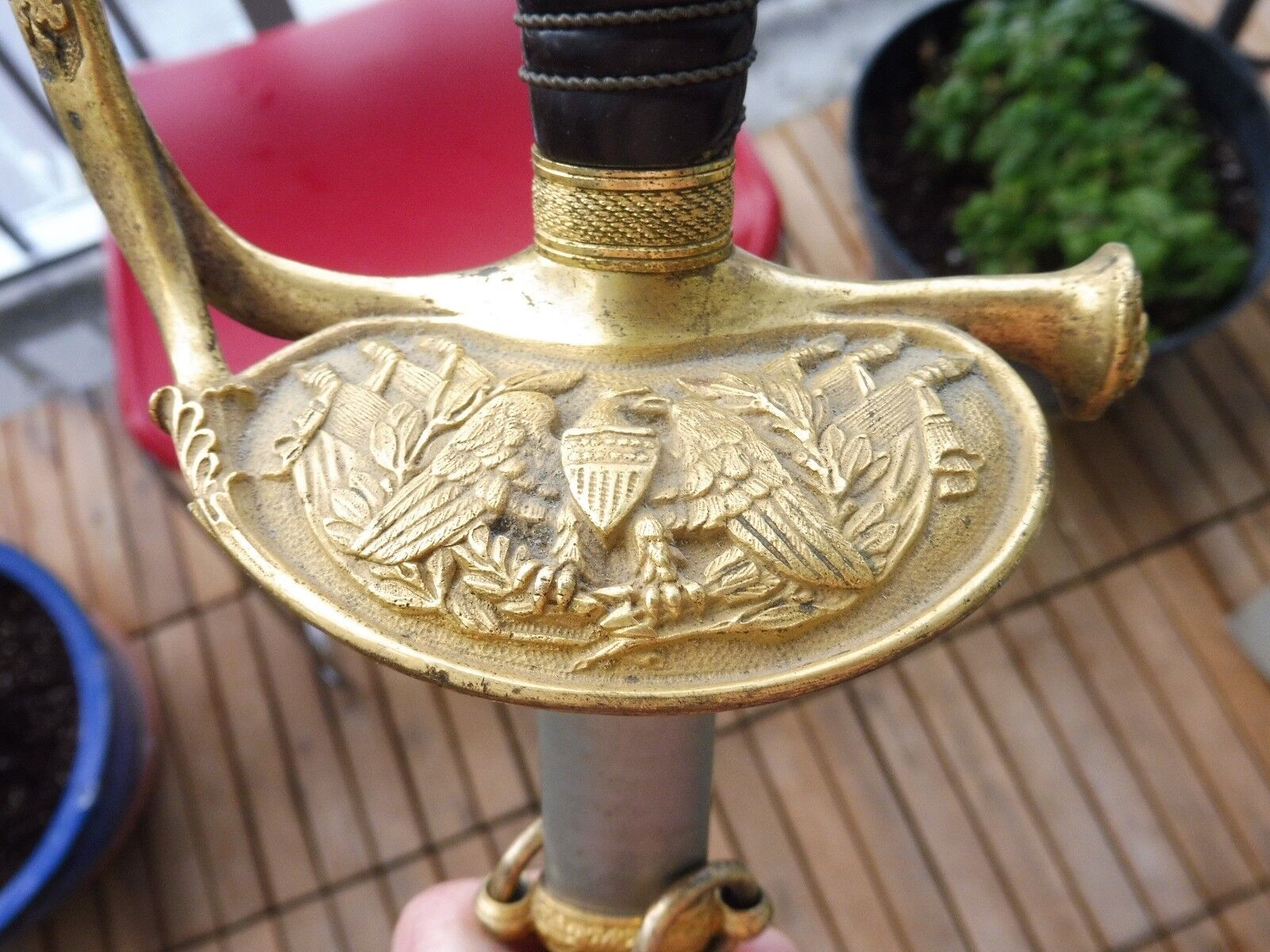AMERICAN 19TH C  SWORD WITH SCABBARD