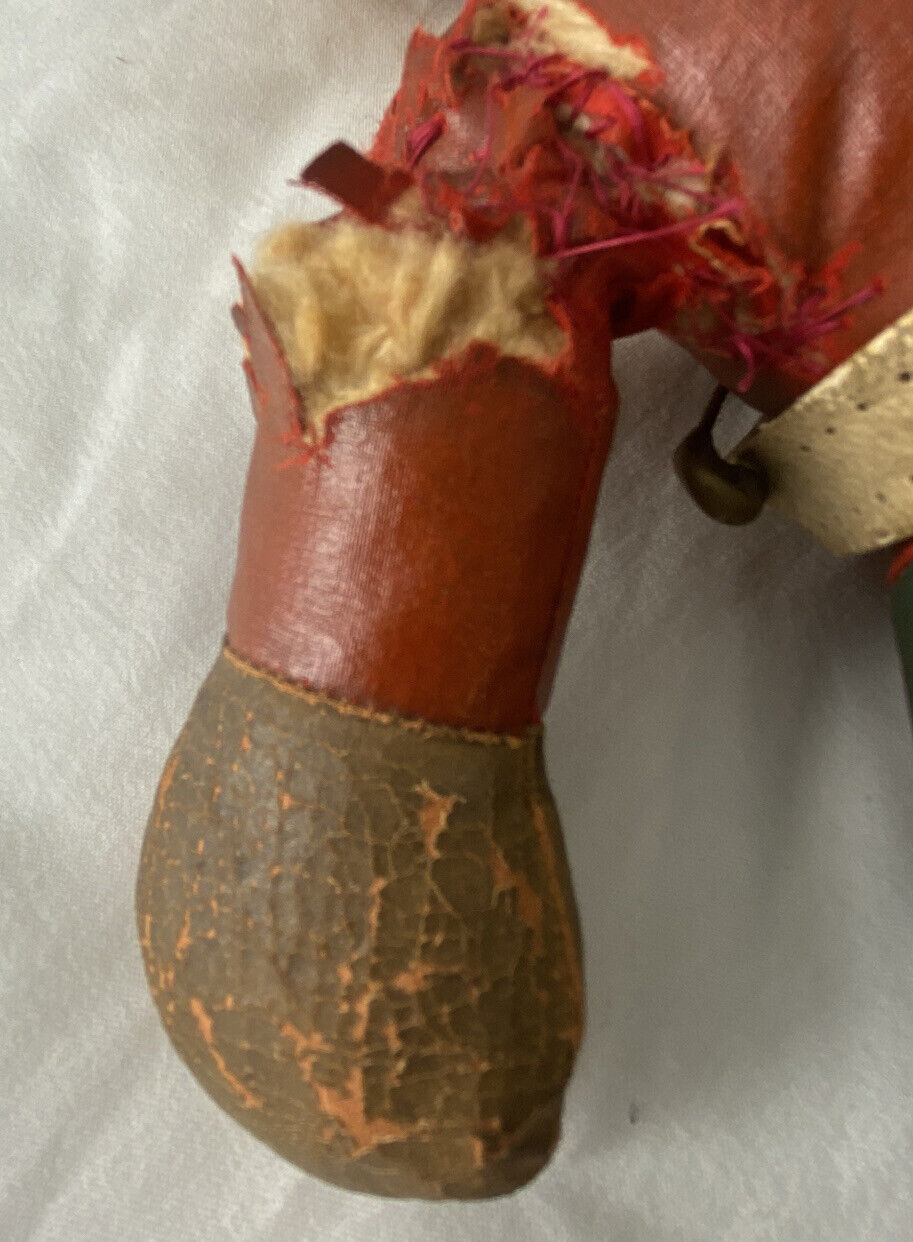 Oil Cloth Oilcloth Doll British Redcoat SoldierAntique Early1900s 
