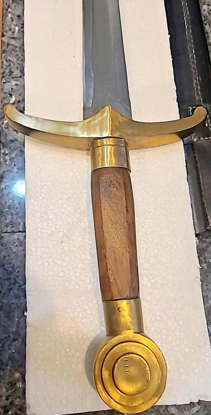 Rare Vintage 1800s Custom Sword with 27.5" Blade and Scabbard