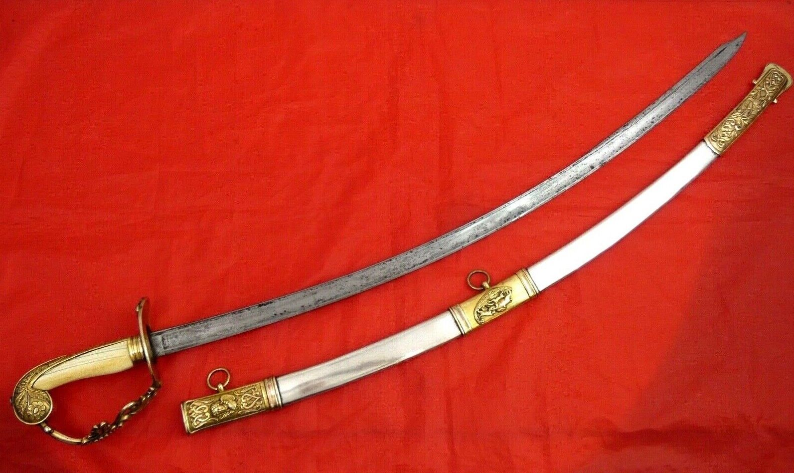 ULTRA HIGH GRADE ANTIQUE AMERICAN PRESENTATION SWORD 1852 Before Civil War Blade