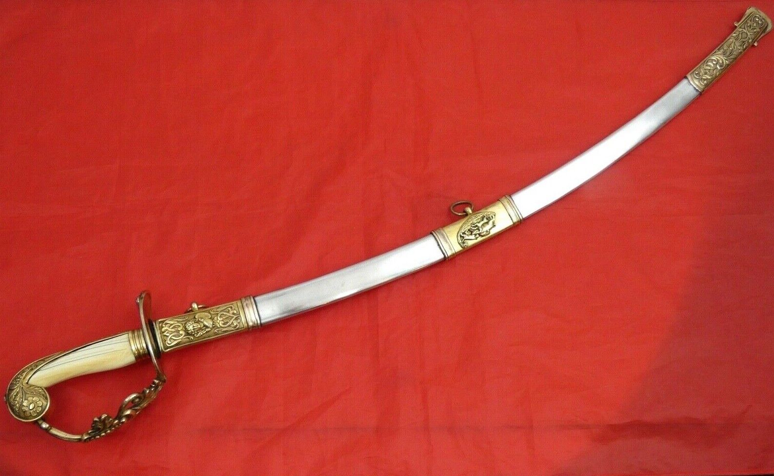 ULTRA HIGH GRADE ANTIQUE AMERICAN PRESENTATION SWORD 1852 Before Civil War Blade