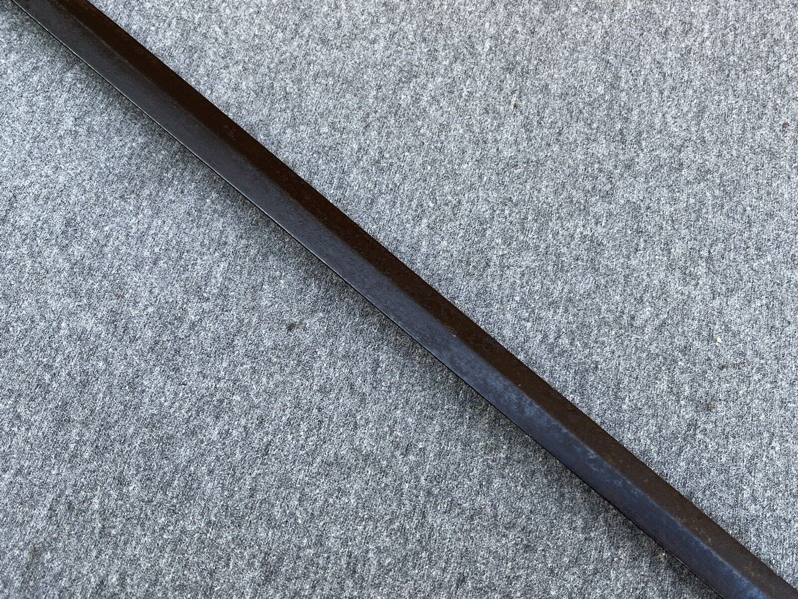 Circa 1800s Knight Head Pommel Militia Sword w/ Metal Scabbard