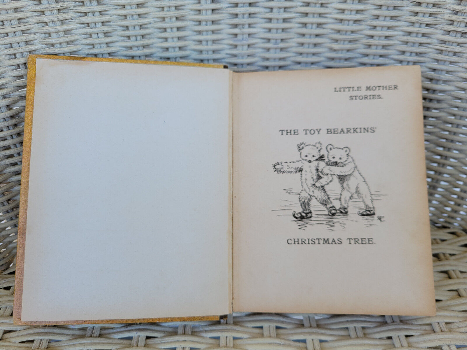 Antique Book The Toy Bearkins Christmas Tree By John Howard Jewett Early 1900’s