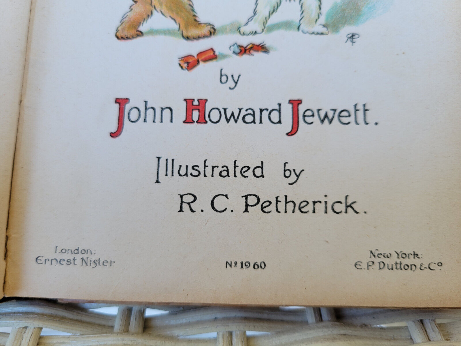 Antique Book The Toy Bearkins Christmas Tree By John Howard Jewett Early 1900’s