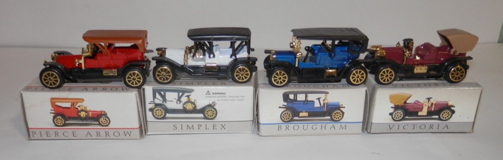 Readers Digest Early 1900s Motor Vehicles Mini Cars (4pcs) NIB LOT