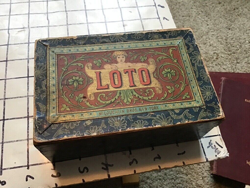 original McLoughlin Bros. -- 1800's -- LOTTO -- great graphics -- 