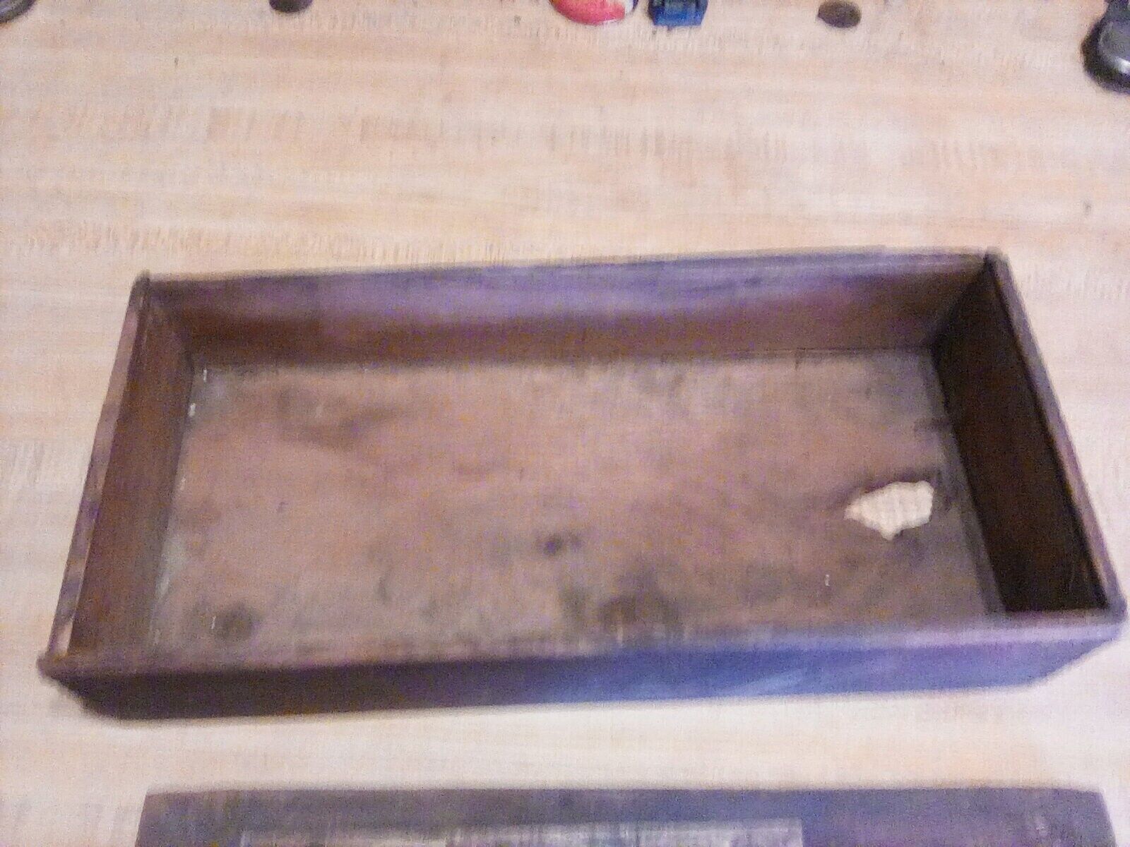 vintage parlor croquet wooden box 1800s fine co. table top box