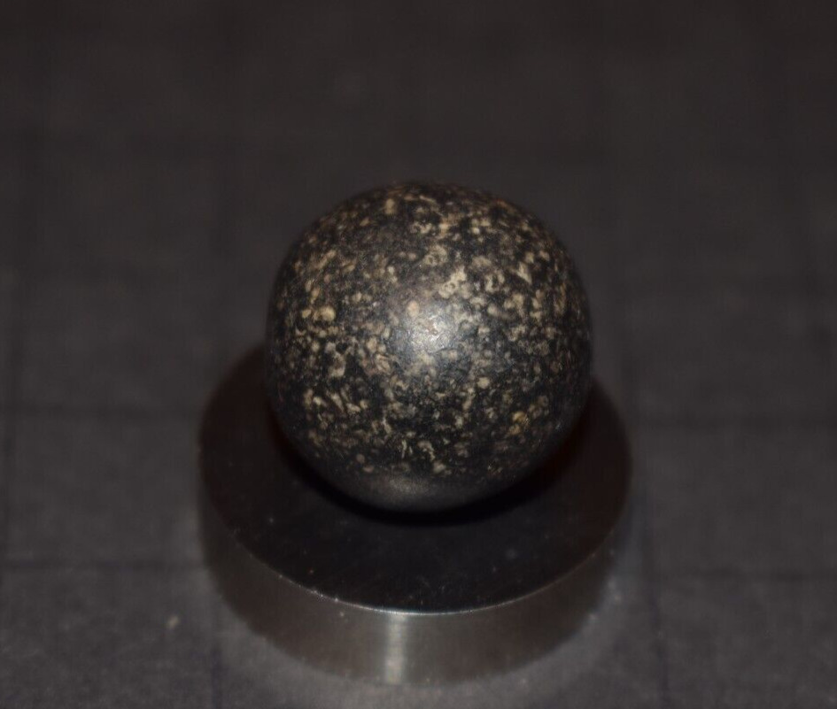 Victorina Era 1800's Antique Toy Salt & Pepper Clay Marble Size .750"=3/4" MINT