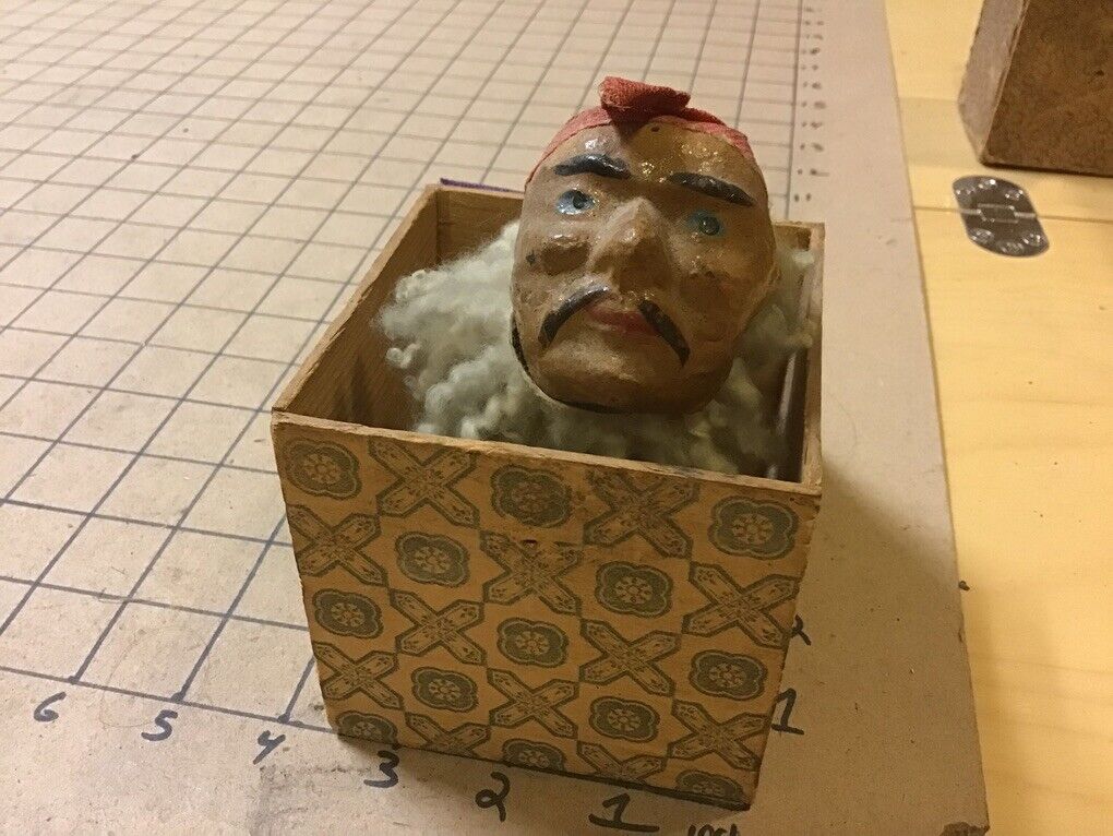 Original 1800's Victorian --  Jack in the Box -- Toy Unusual - Ethnic Man