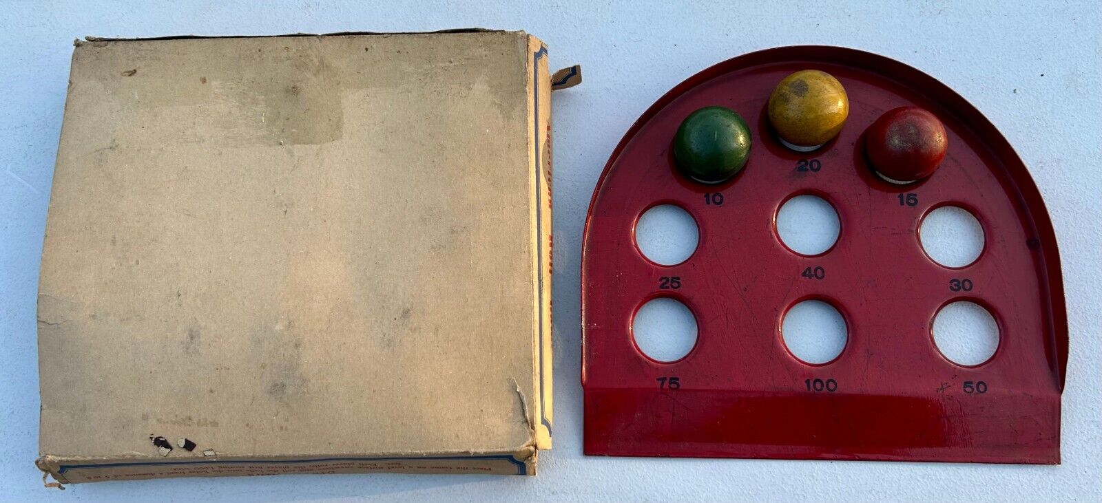 Early 1900's Era Antique American Roll Game In The Original Box