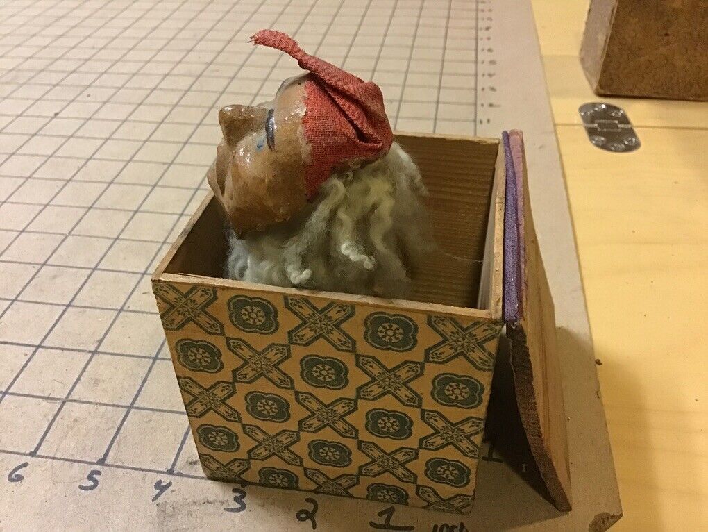 Original 1800's Victorian --  Jack in the Box -- Toy Unusual - Ethnic Man