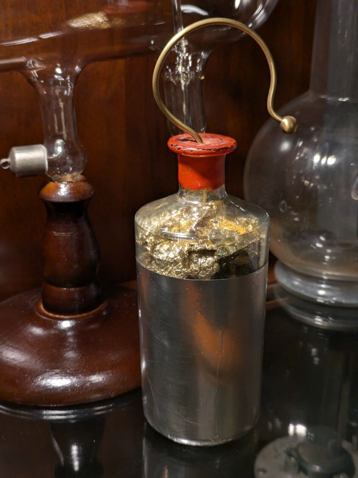 1900s Leyden Jar France Antique Toy Science Apparatus Electrostatic Small Old