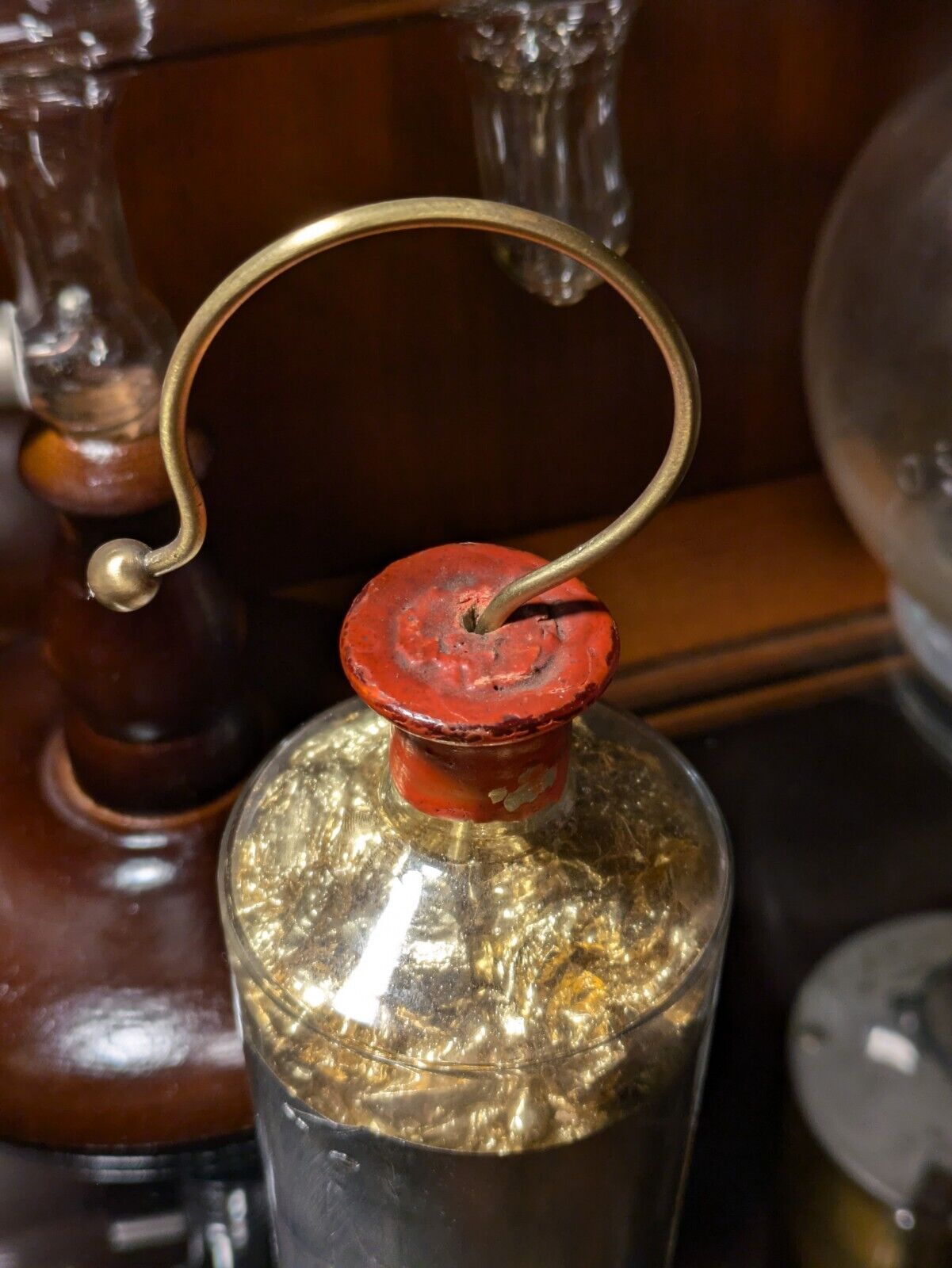 1900s Leyden Jar France Antique Toy Science Apparatus Electrostatic Small Old