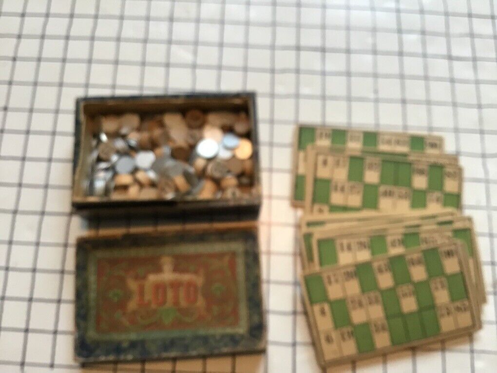 original McLoughlin Bros. -- 1800's -- LOTTO -- great graphics -- 