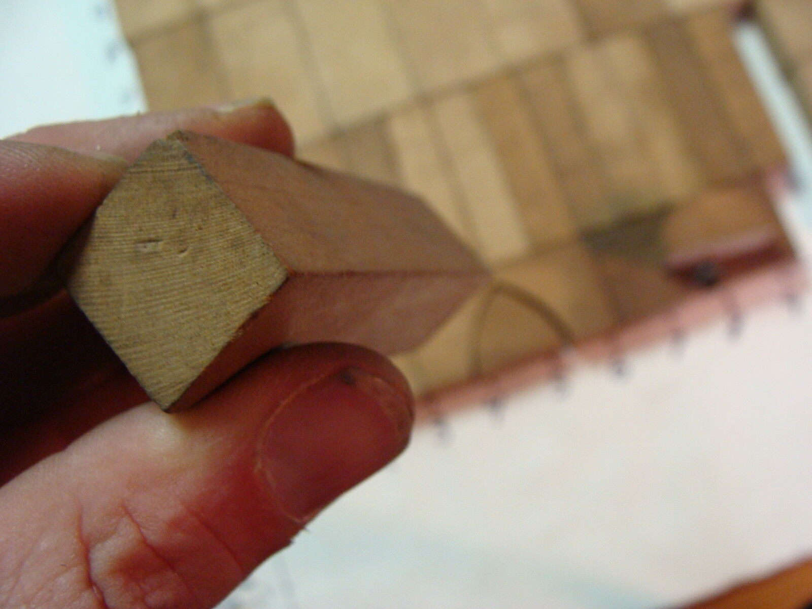 box of 1800's vintage hardwood blocks, very nice.