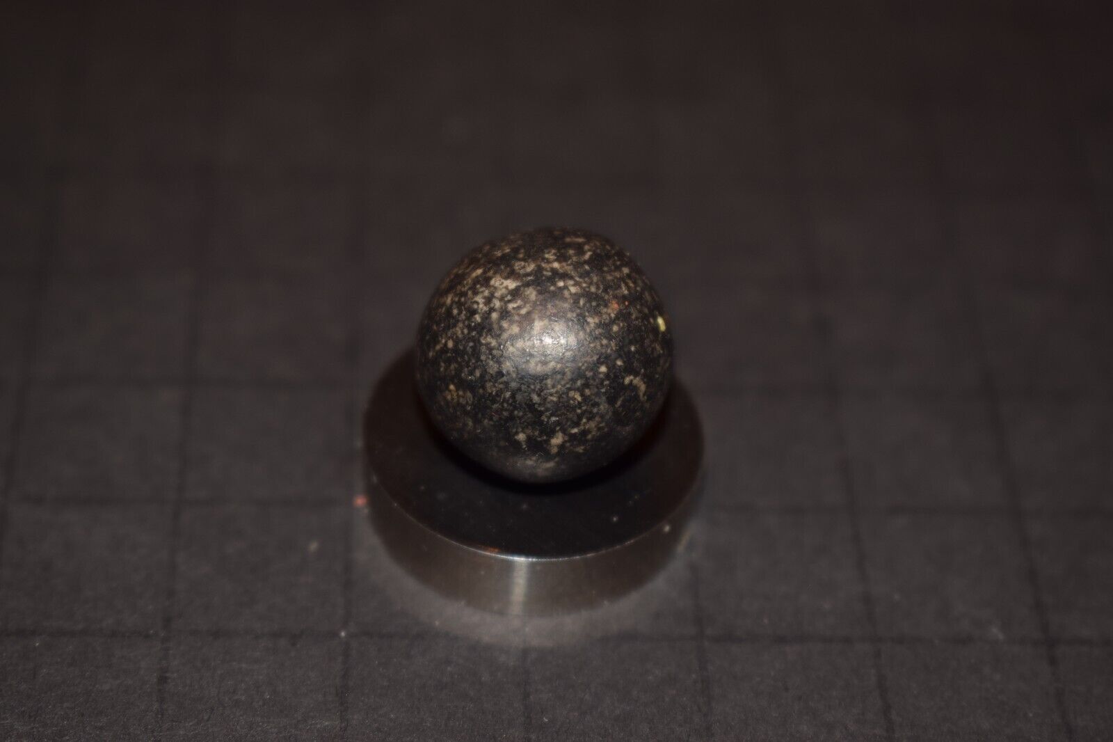 Victorina Era 1800's Antique Toy Salt & Pepper Clay Marble Size .750"=3/4" MINT
