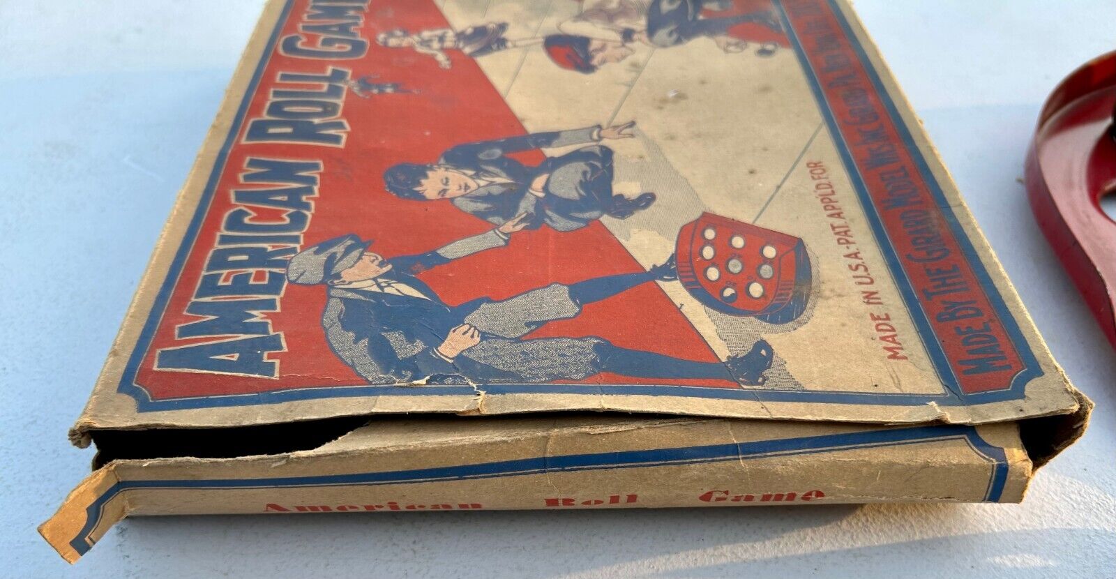 Early 1900's Era Antique American Roll Game In The Original Box