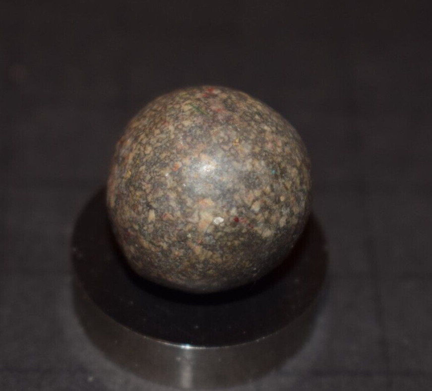 Victorina Era 1800's Antique Toy Salt & Pepper Clay Marble Size .781" MINT