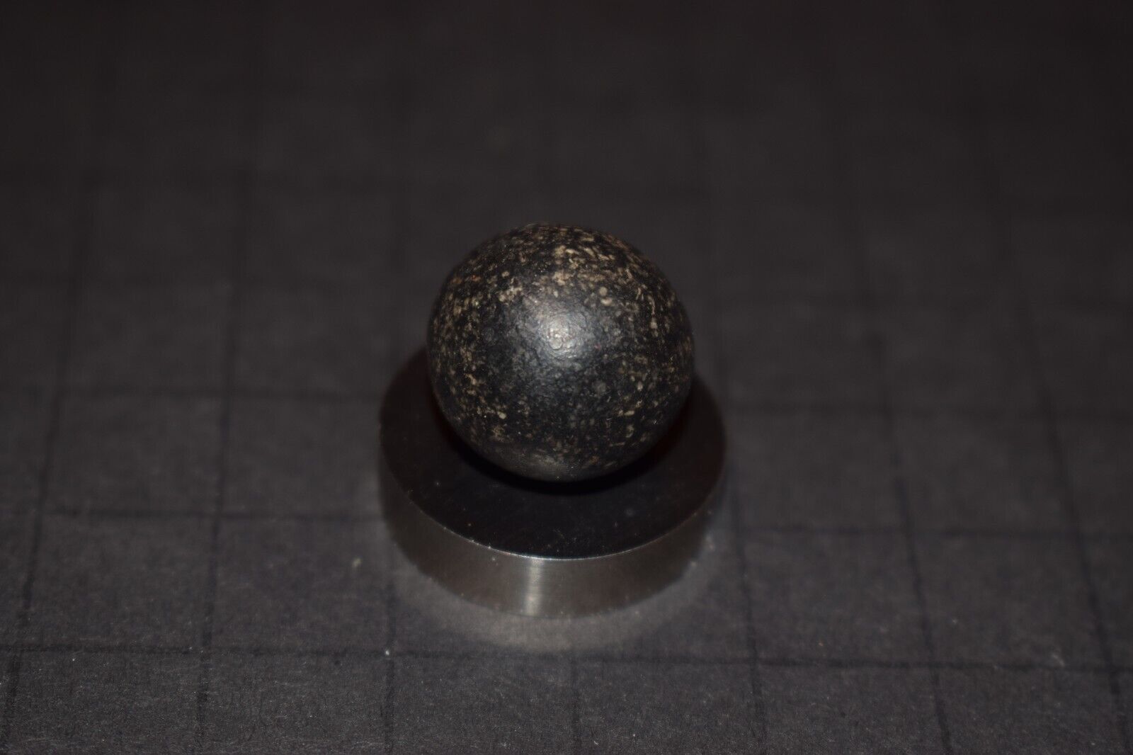 Victorina Era 1800's Antique Toy Salt & Pepper Clay Marble Size .750"=3/4" MINT