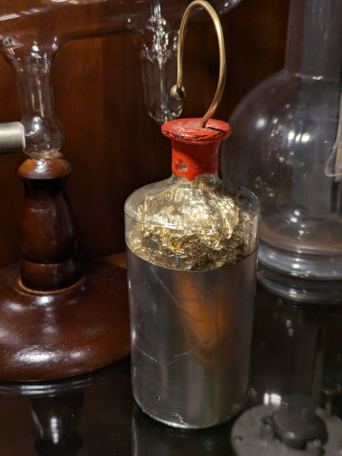 1900s Leyden Jar France Antique Toy Science Apparatus Electrostatic Small Old
