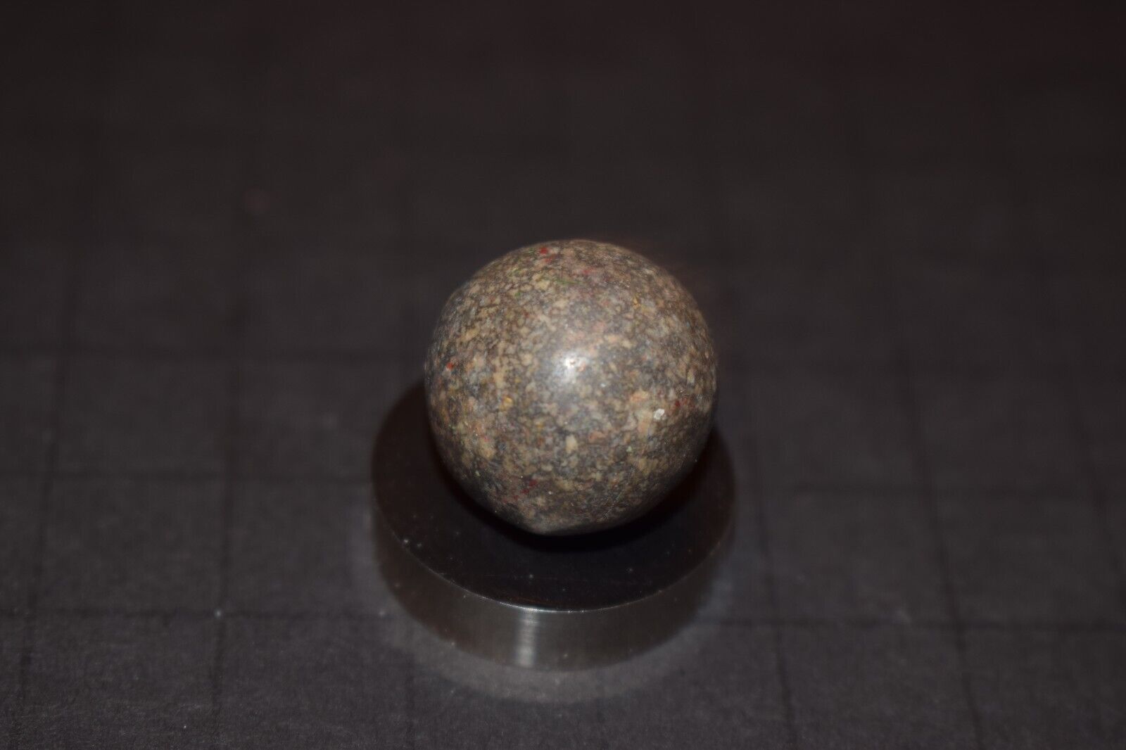 Victorina Era 1800's Antique Toy Salt & Pepper Clay Marble Size .781" MINT