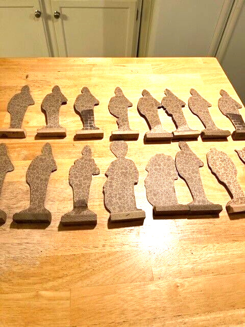 SET OF 16 LATE 1800S EARLY 1900S CARDBOARD SOLDIERS MOSTLY BRITISH IN NATURE WOO