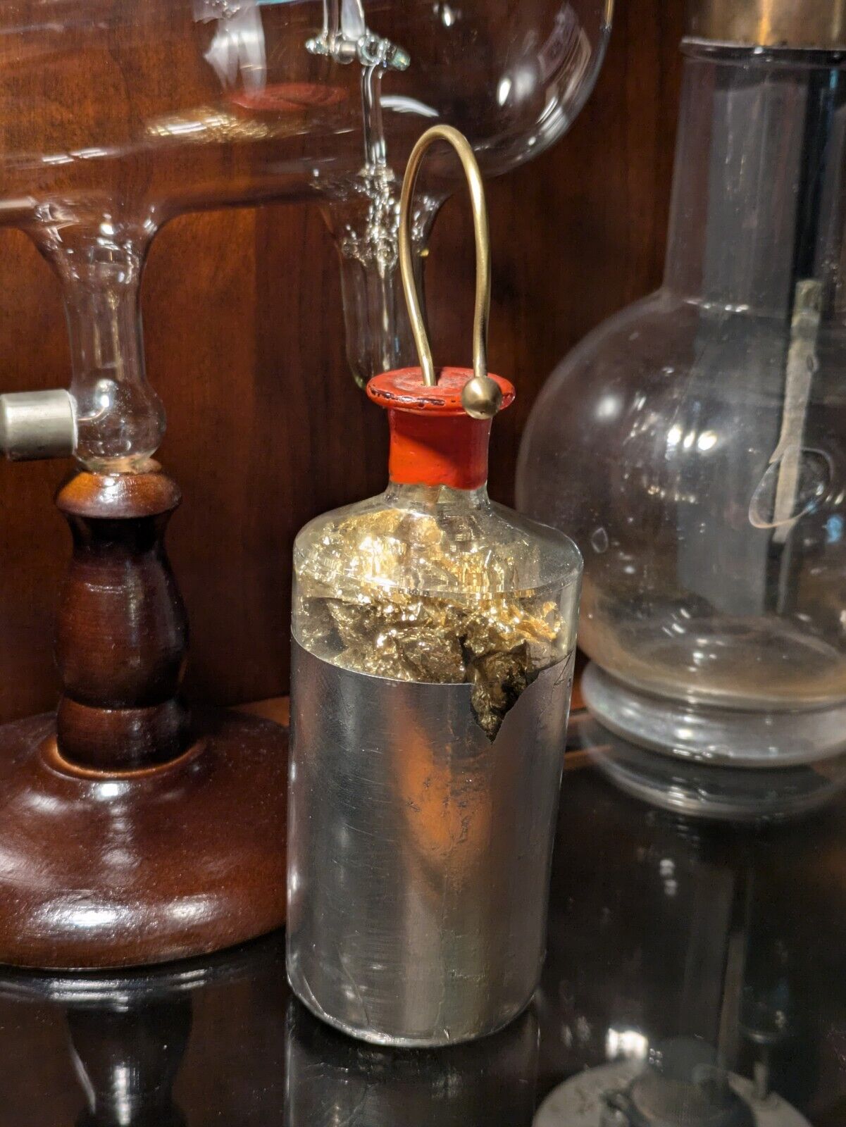 1900s Leyden Jar France Antique Toy Science Apparatus Electrostatic Small Old