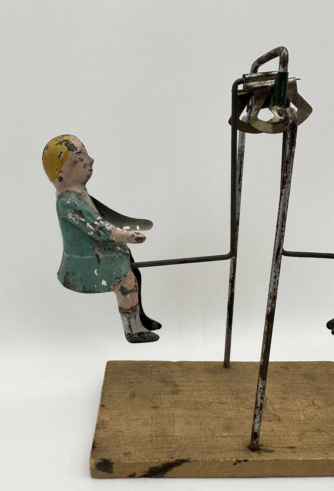 Gibbs Toys Early 1900's Children on a See-Saw - Tin Toy