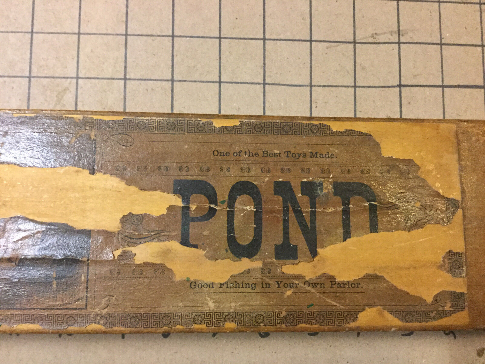 Original 1800's Wooden FISH POND Game - SCHARLES BROS 