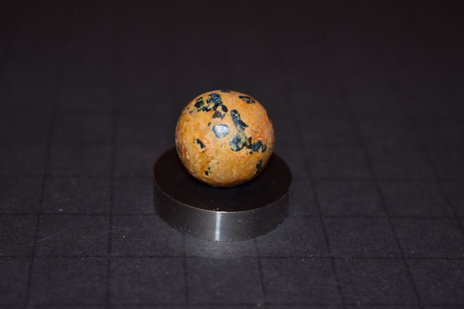 Antique Victorina Era 1800's Dyed Hard Clay Toy Marble Size .703"