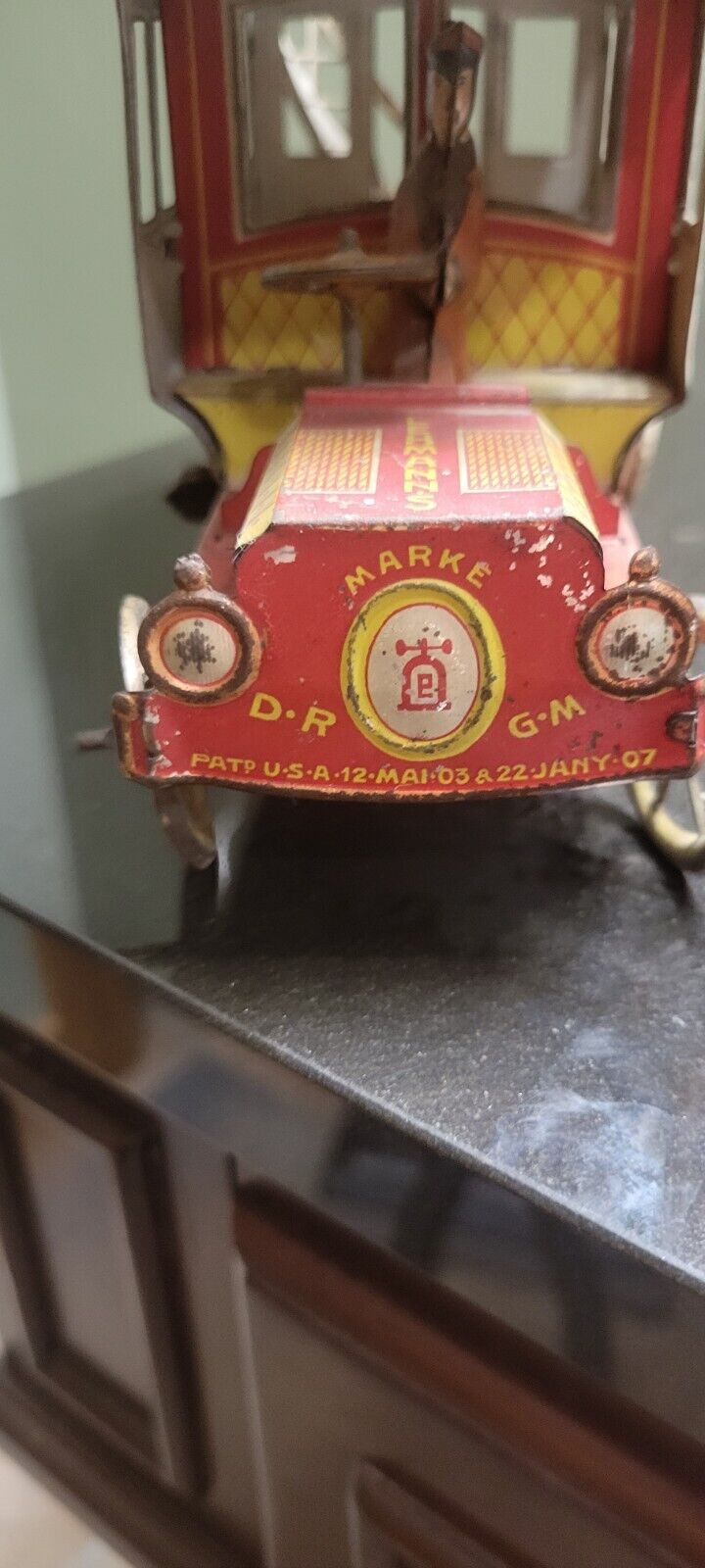 Rare Vintage Early 1900s German Lehmanns Autobus 590 Toy