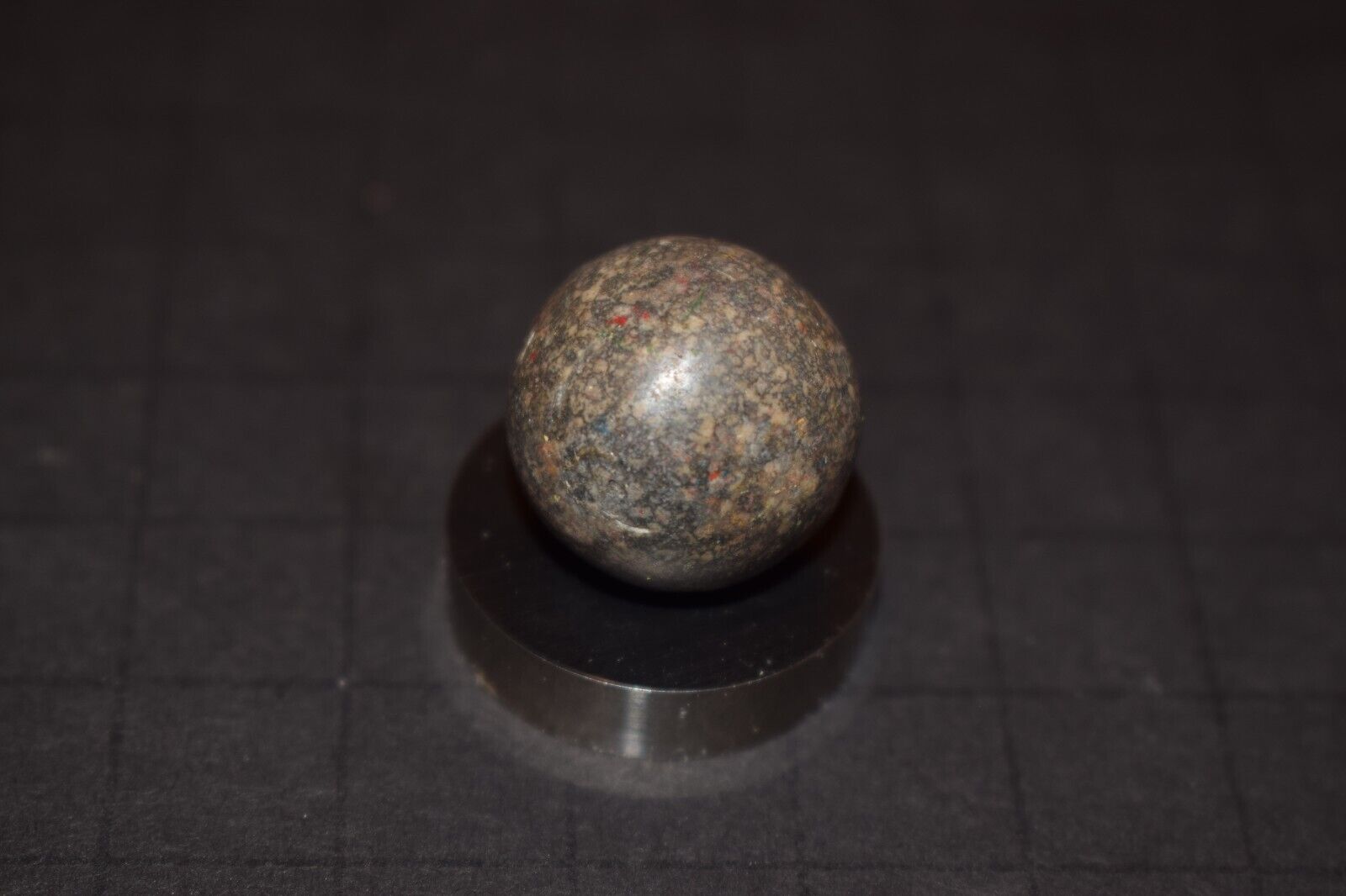 Victorina Era 1800's Antique Toy Salt & Pepper Clay Marble Size .781" MINT