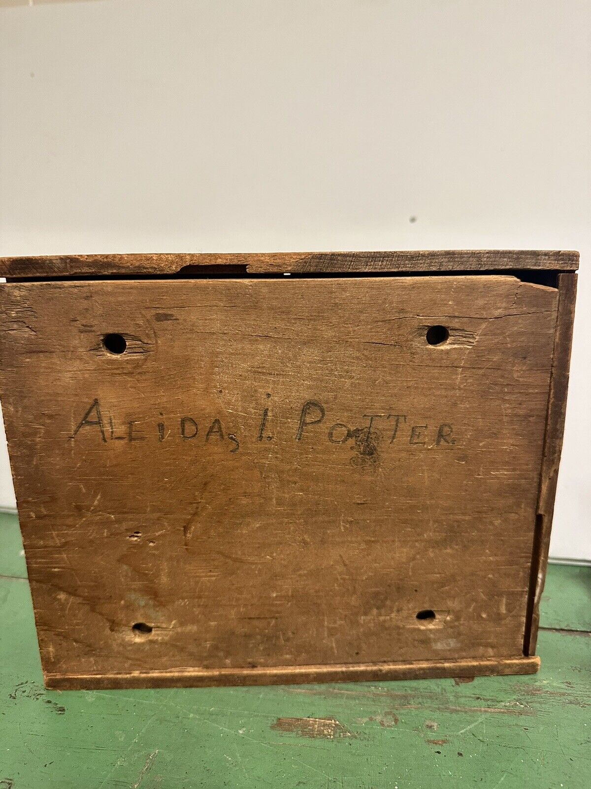 Antique 19th Century wood building Toy Architectural blocks set In Box