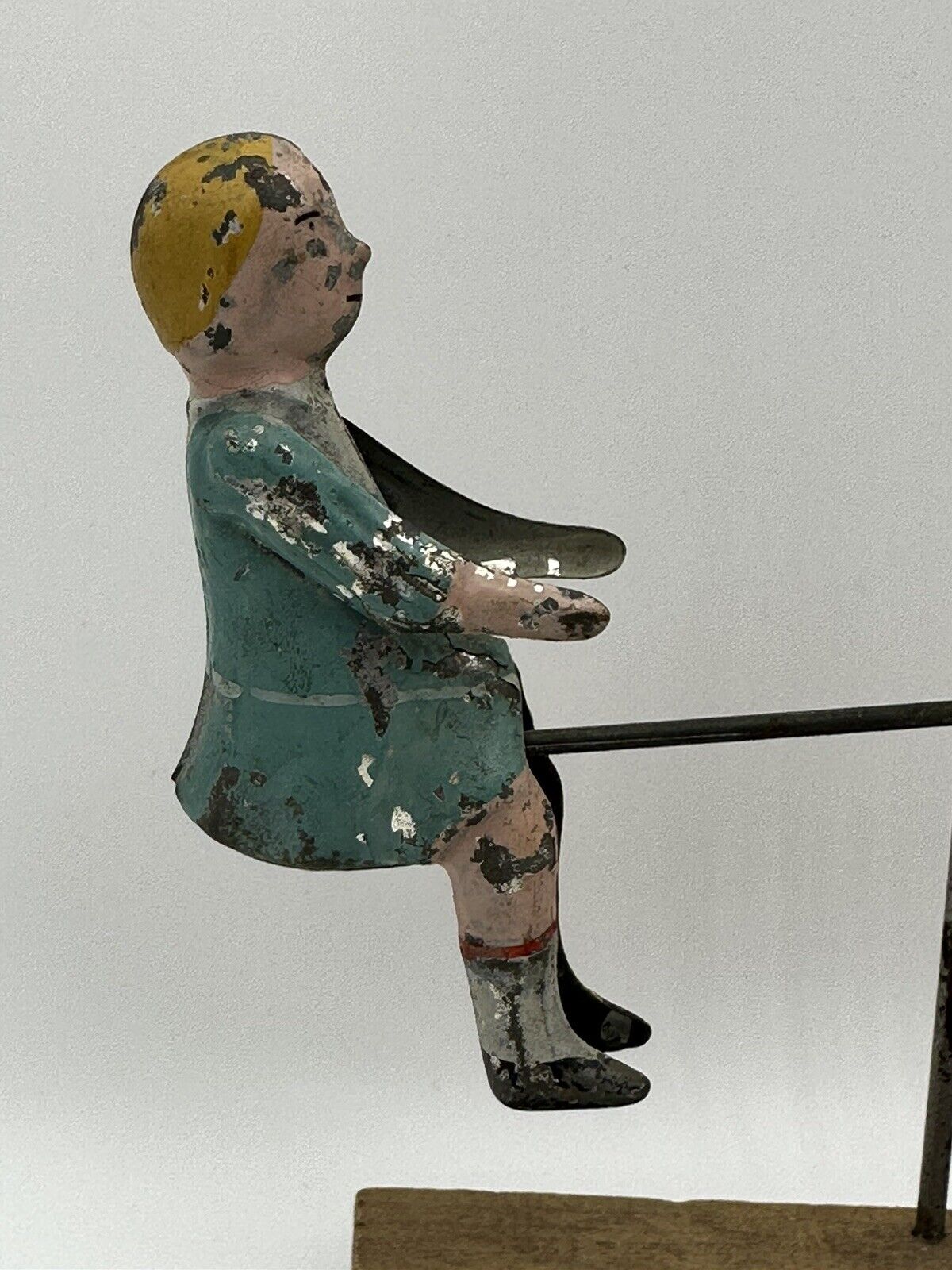 Gibbs Toys Early 1900's Children on a See-Saw - Tin Toy