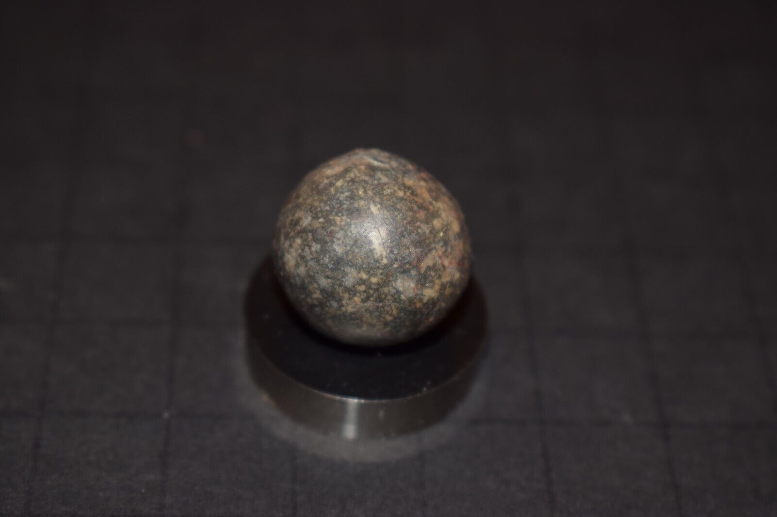 Victorina Era 1800's Antique Toy Salt & Pepper Clay Marble Size .781" MINT