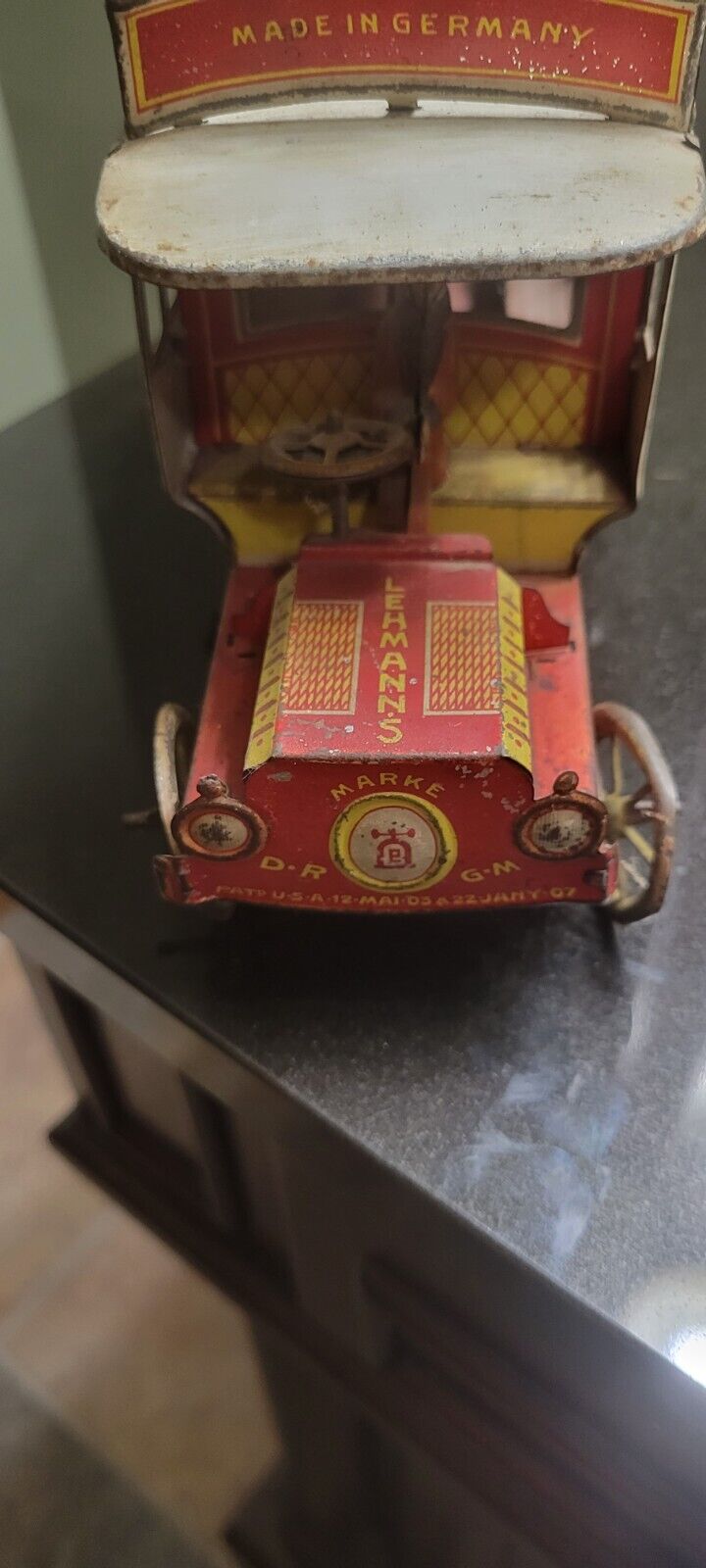 Rare Vintage Early 1900s German Lehmanns Autobus 590 Toy