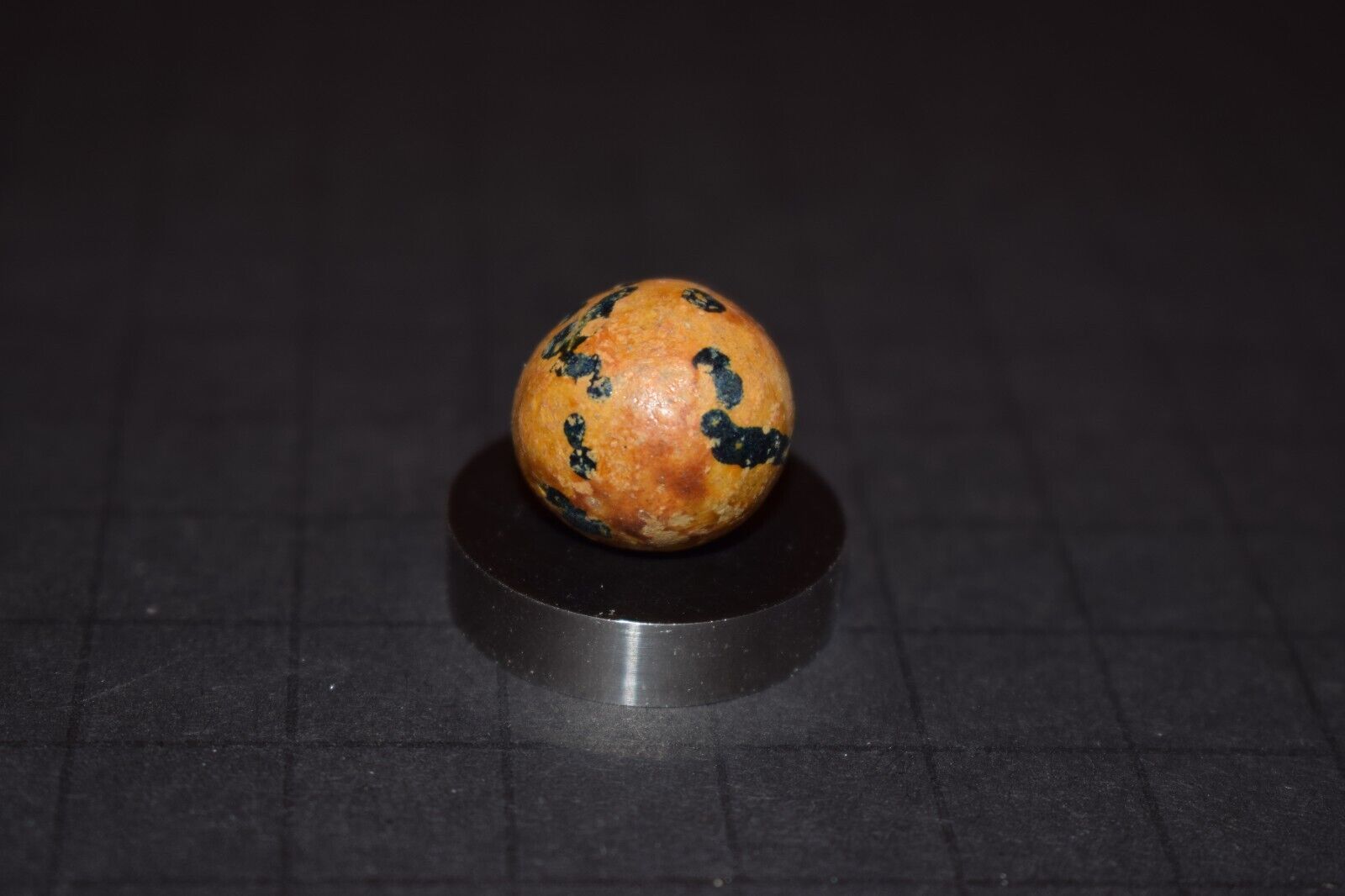 Antique Victorina Era 1800's Dyed Hard Clay Toy Marble Size .703"