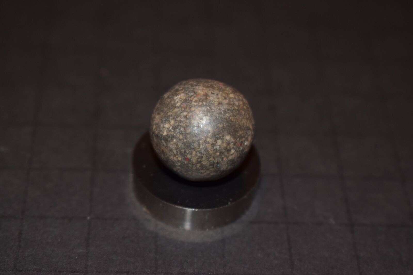 Victorina Era 1800's Antique Toy Salt & Pepper Clay Marble Size .781" MINT