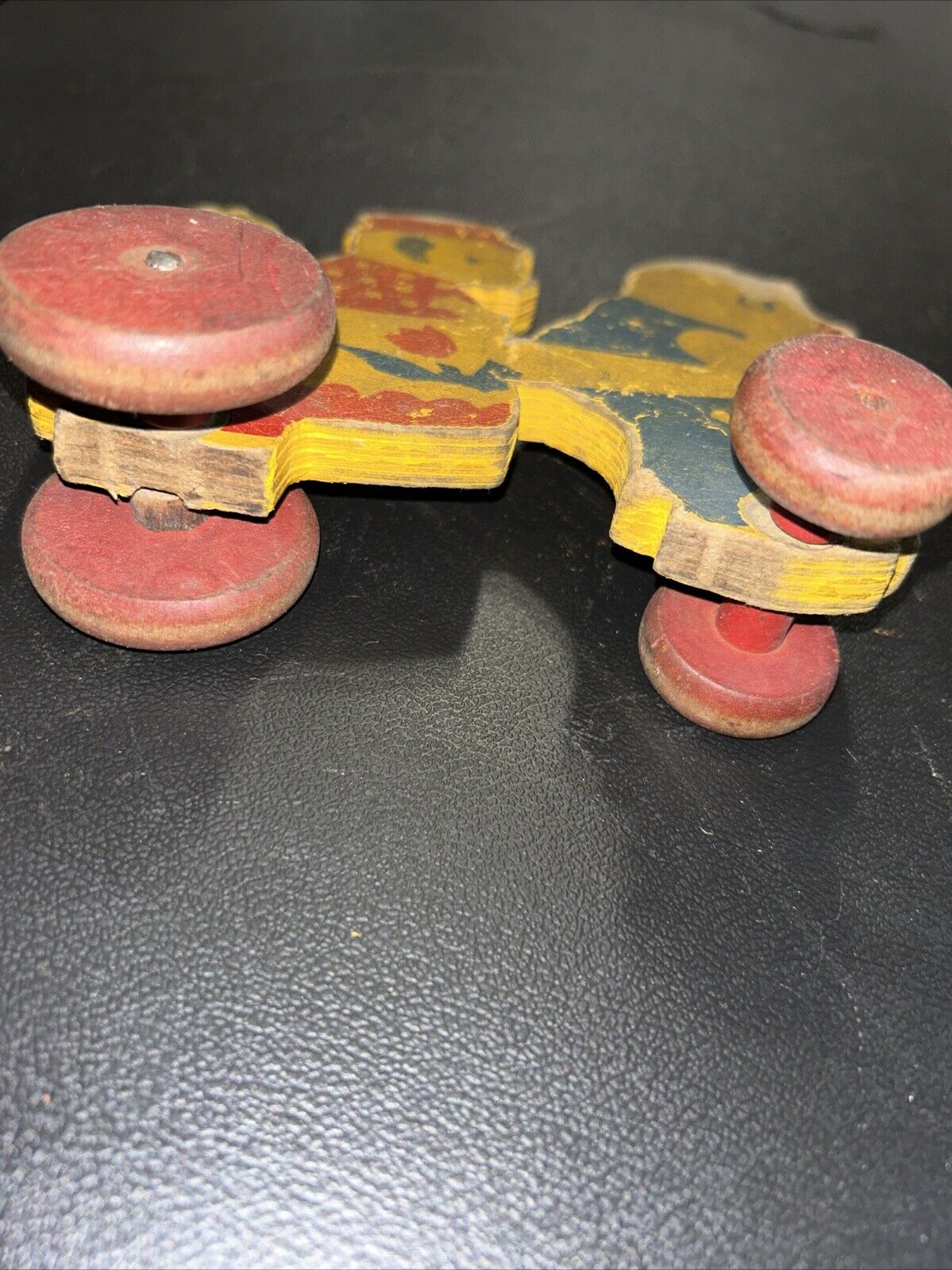 Vintage 1800s - Early 1900s Wooden Toy Bears Wagon RARE! USA