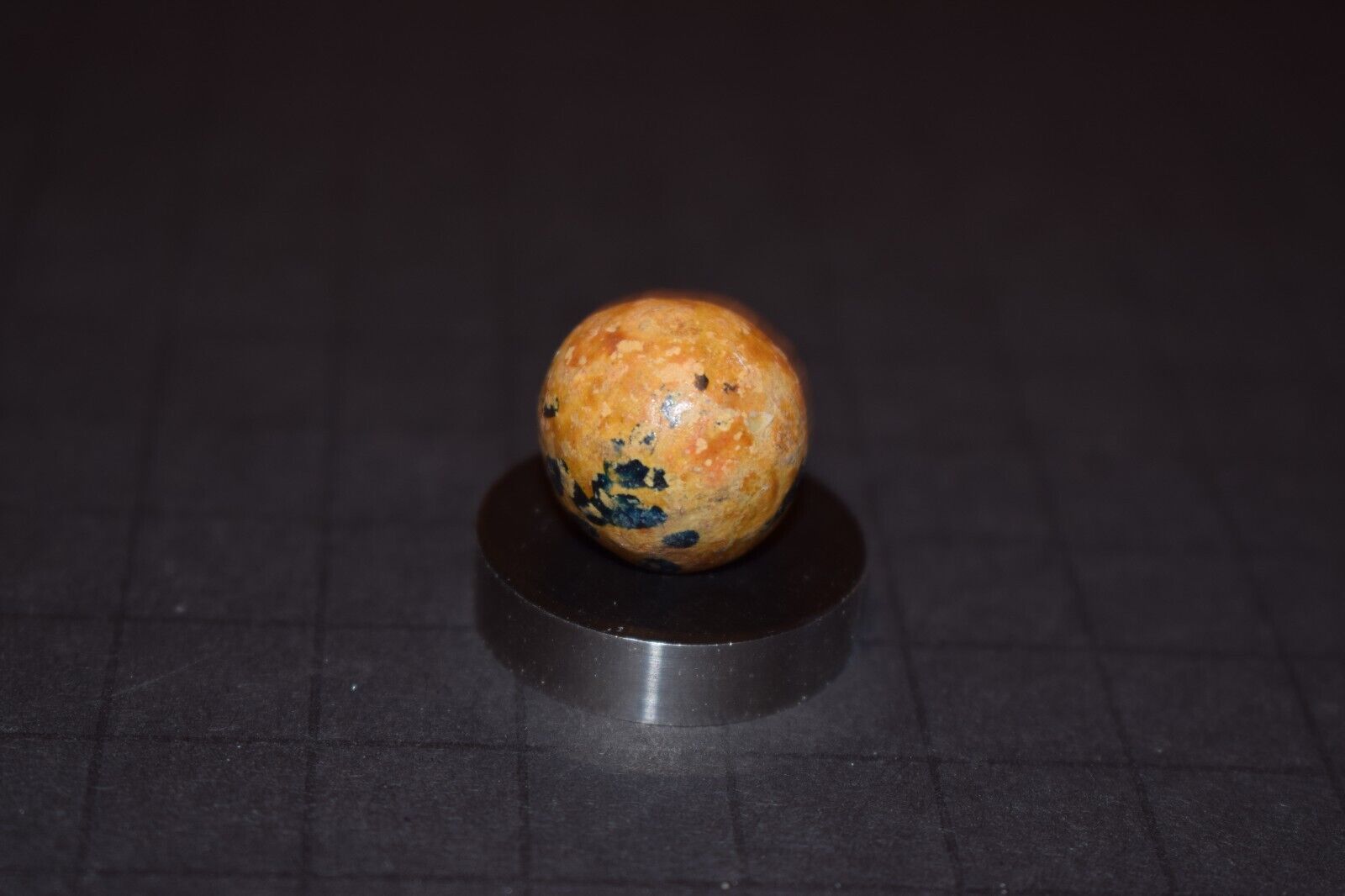 Antique Victorina Era 1800's Dyed Hard Clay Toy Marble Size .703"