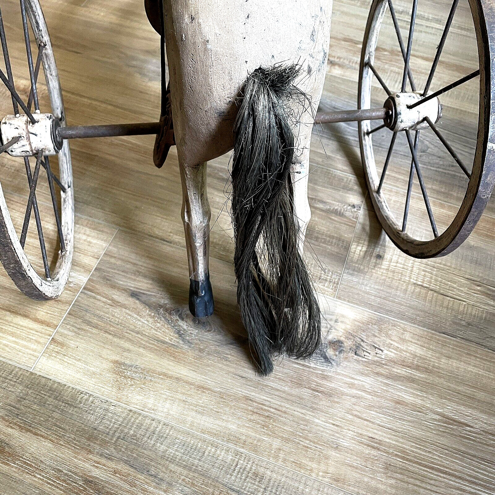 ANTIQUE HORSE VELOCIPEDE TRICYCLE - AGED TO PERFECTION