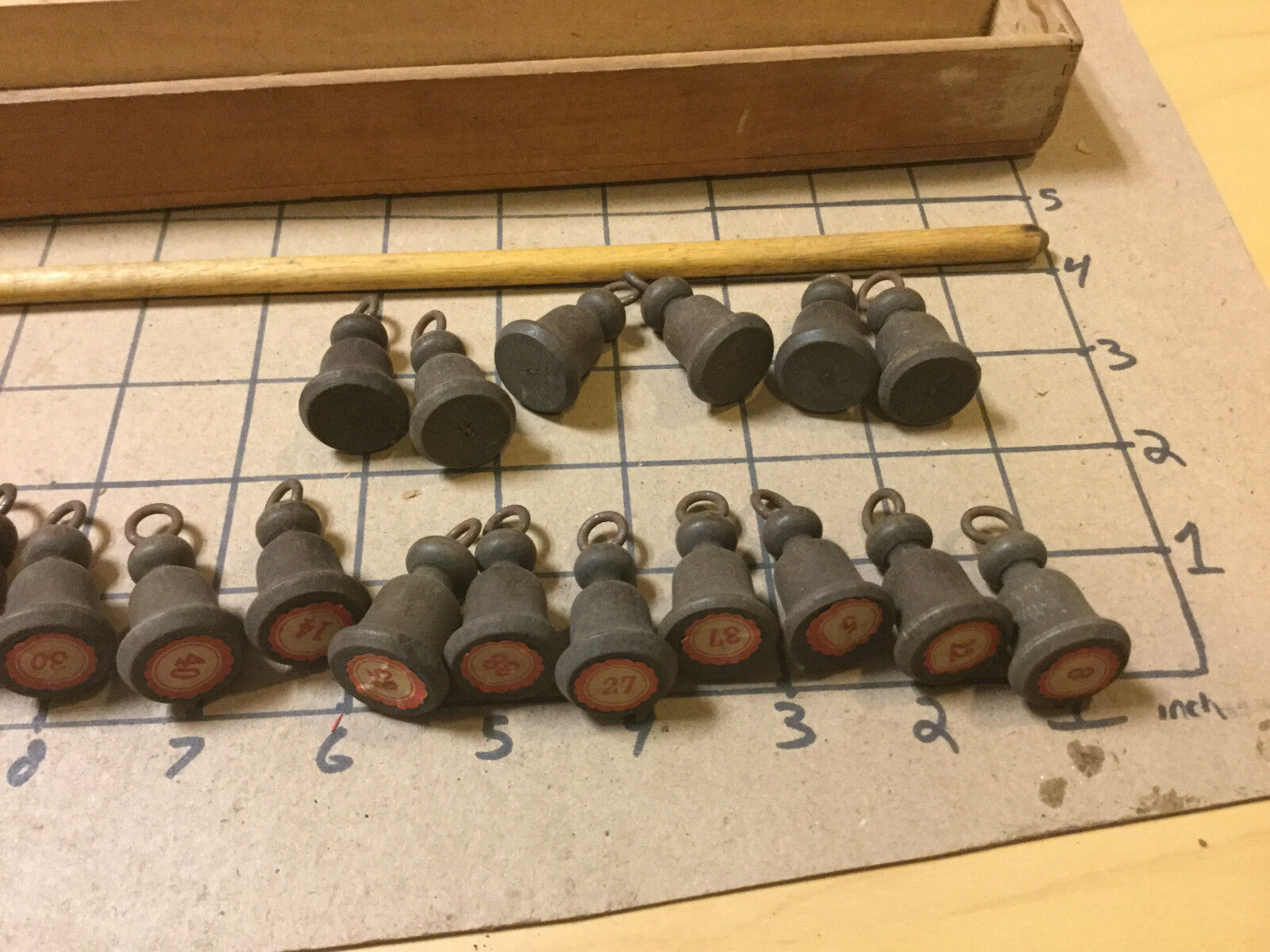 Original 1800's Wooden FISH POND Game - SCHARLES BROS 