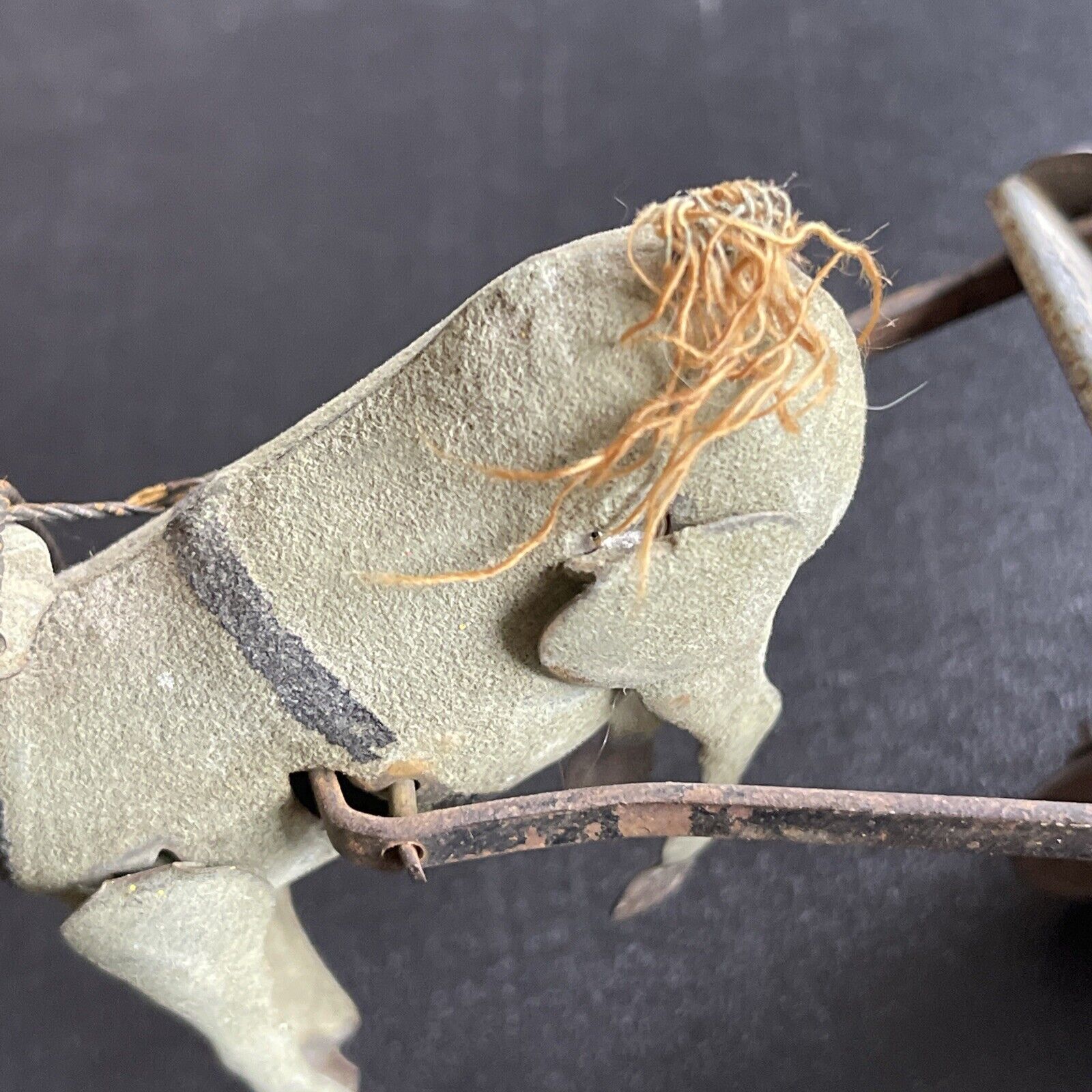 ANTIQUE 1800s MADE IN GERMANY horse drawn RICKSHAW TIN WIND UP TOY