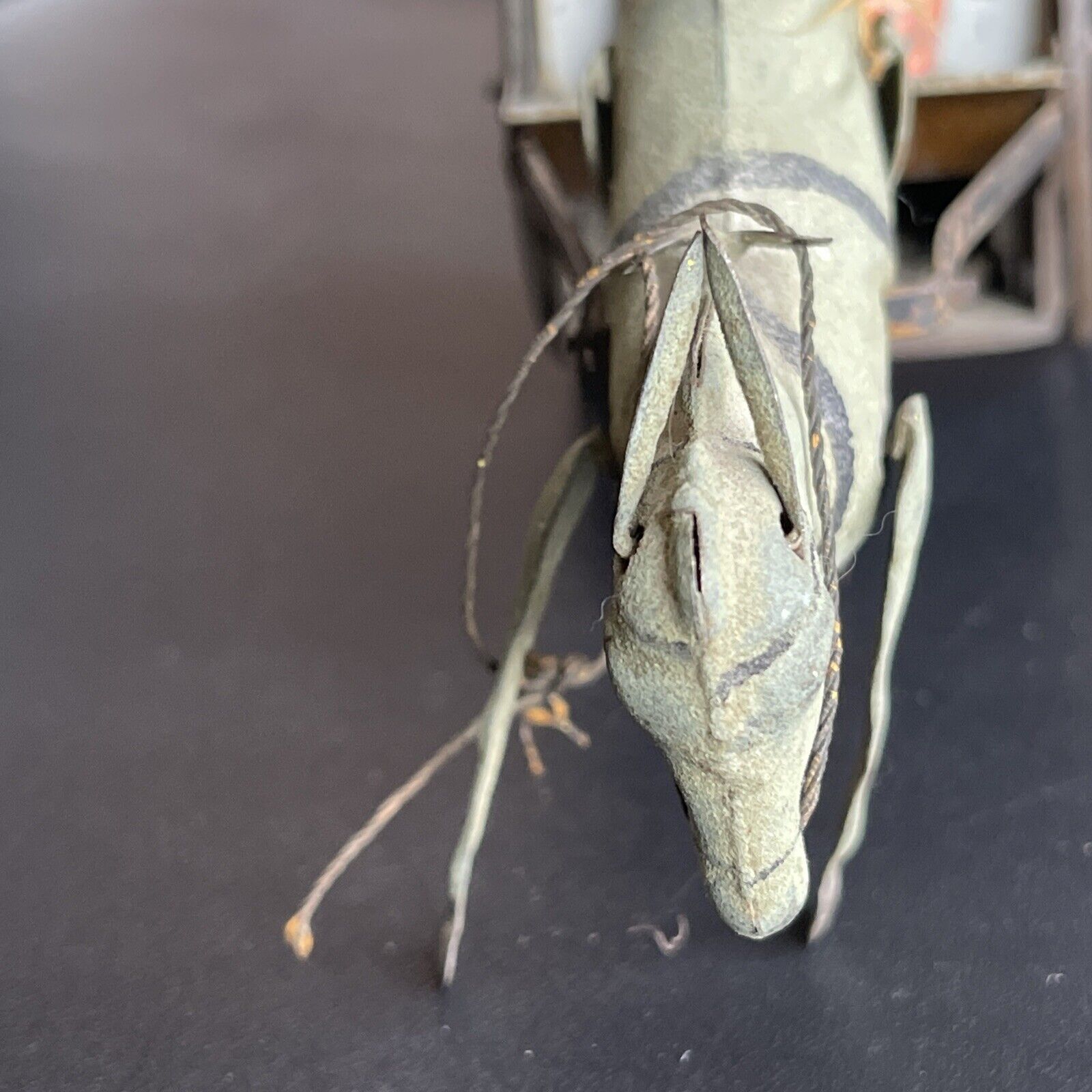 ANTIQUE 1800s MADE IN GERMANY horse drawn RICKSHAW TIN WIND UP TOY
