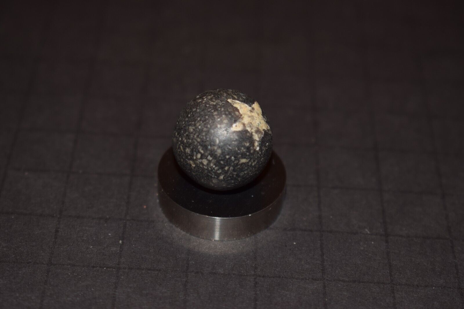 Victorin Era 1800's Antique Toy Star Fired Clay Marble Size .781"=25/32" VGC